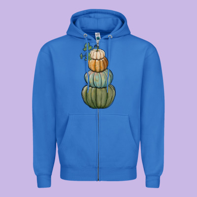 Pumpkins Zipper Hoodie Designed By Ranaportraitstore