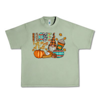 Oil Green i love fall most of fall Urban Heavy Tee - CowhideDigitalArt