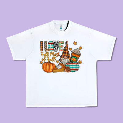 I Love Fall Most Of Fall Urban Heavy Tee Designed By Cowhidedigitalart