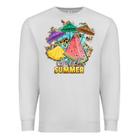 Dove Grey sweet summer watermelon pineapple fruits Premium Sweatshirt - RanaPortraitStore