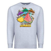 Heather Grey sweet summer watermelon pineapple fruits Premium Sweatshirt - RanaPortraitStore