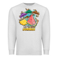 Oatmeal Heather sweet summer watermelon pineapple fruits Premium Sweatshirt - RanaPortraitStore