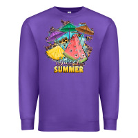 Purple sweet summer watermelon pineapple fruits Premium Sweatshirt - RanaPortraitStore
