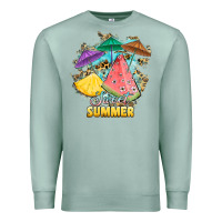 Seafoam sweet summer watermelon pineapple fruits Premium Sweatshirt - RanaPortraitStore