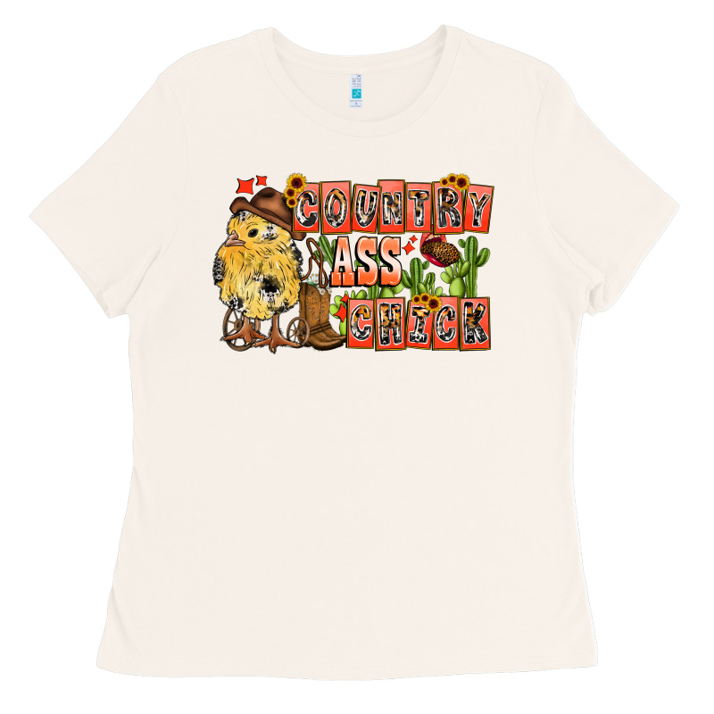 Country Ass Chick Ladies Tee by CowhideDigitalArt | Teevron