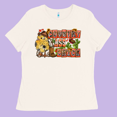 Country Ass Chick Ladies Tee Designed By Cowhidedigitalart
