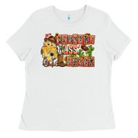 White Country Ass Chick Ladies Tee - CowhideDigitalArt