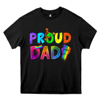 Black Western Proud Dad Heavy Core Tee - BundleAndBundleShop