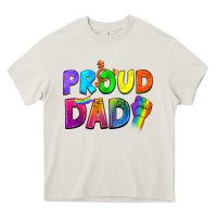Cream Western Proud Dad Heavy Core Tee - BundleAndBundleShop