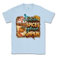 Dusty Blue whatever spıces your pumpkin Classic Tee - BarkalooDesign