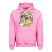 Fuchsia Pink Cats Against Cat Calls Urban Hoodie - Bettercallsaul