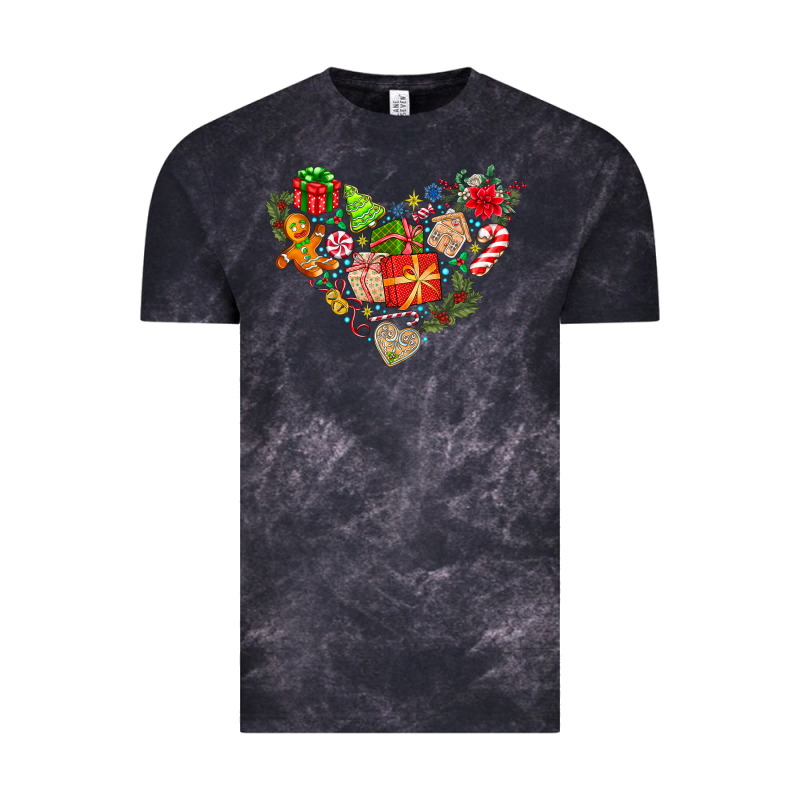 Merry Christmas Heart Vintage Tee by CowhideDigitalArt | Teevron
