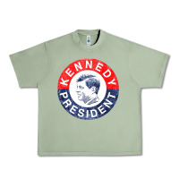 Oil Green vintage 1960 kennedy for president Urban Heavy Tee - DesigneFamous