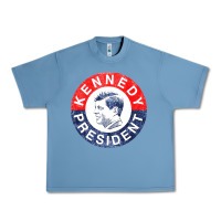 Pebble Blue vintage 1960 kennedy for president Urban Heavy Tee - DesigneFamous