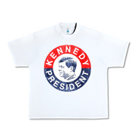 White vintage 1960 kennedy for president Urban Heavy Tee - DesigneFamous