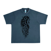 Midnight Navy horse of rohan active Urban Heavy Tee - DesigneFamous