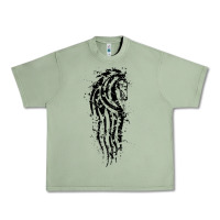 Oil Green horse of rohan active Urban Heavy Tee - DesigneFamous