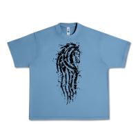 Pebble Blue horse of rohan active Urban Heavy Tee - DesigneFamous