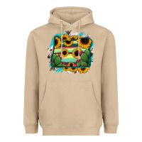 Mushroom Oregon Map Sunflower Cactus Serape Heavyweight Hoodie - RanaPortraitStore