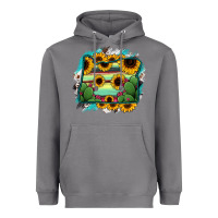 Storm Oregon Map Sunflower Cactus Serape Heavyweight Hoodie - RanaPortraitStore