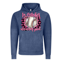 Vintage Denim in october we wear pink baseball Vintage Hoodie - BarkalooDesign