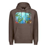Coffee lobster background Premium Hoodie - BarkalooDesign