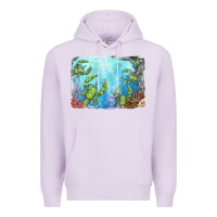Lilac lobster background Premium Hoodie - BarkalooDesign