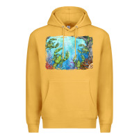 Mustard lobster background Premium Hoodie - BarkalooDesign