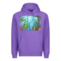 Purple lobster background Premium Hoodie - BarkalooDesign