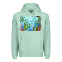 Seafoam lobster background Premium Hoodie - BarkalooDesign