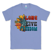Colony Blue Long live freedom Classic Tee - FaDigitalArtStudio