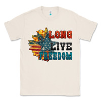 Natural Long live freedom Classic Tee - FaDigitalArtStudio
