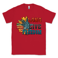 Red Long live freedom Classic Tee - FaDigitalArtStudio