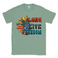 Sage Long live freedom Classic Tee - FaDigitalArtStudio
