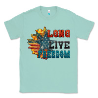 Seafoam Long live freedom Classic Tee - FaDigitalArtStudio