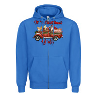 True Royal it's christmas y'all truck with farm animals Zipper Hoodie - RanaPortraitStore