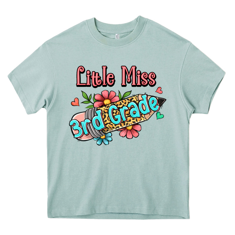 Little Miss Third Grade Heavy Core Tee by RanaPortraitStore | Teevron
