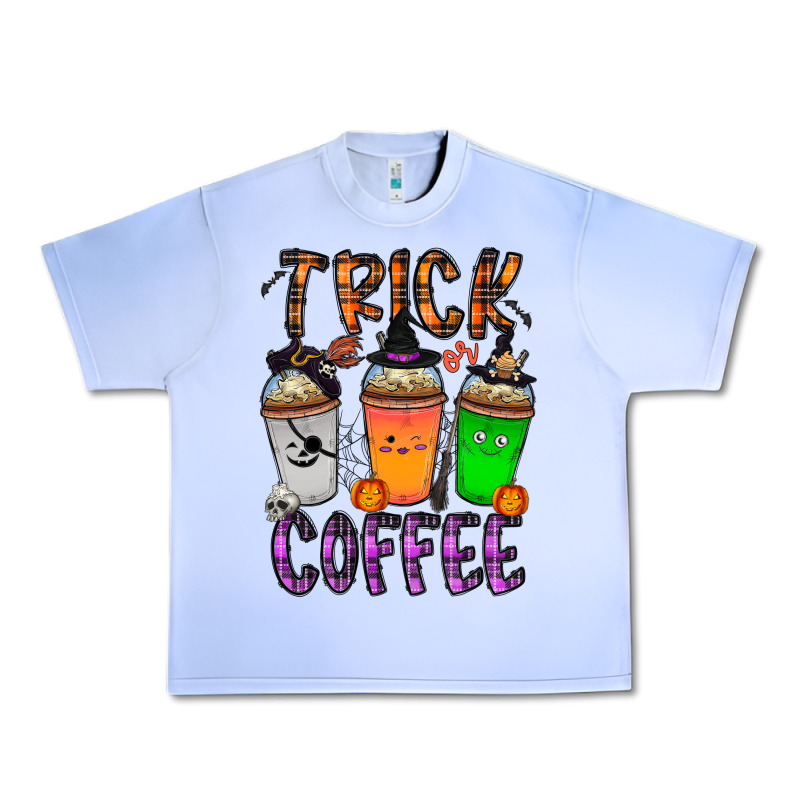 Trick Or Coffee Urban Heavy Tee by CowhideDigitalArt | Teevron