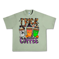 Oil Green trick or coffee Urban Heavy Tee - CowhideDigitalArt