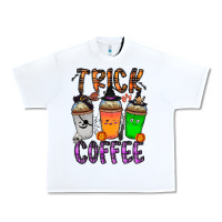 White trick or coffee Urban Heavy Tee - CowhideDigitalArt