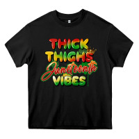Black thick thighs juneteenth vibes Heavy Core Tee - FaDigitalArtStudio