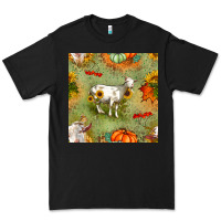 Black fall goats seamless pattern Premium Tee - BundleAndBundleShop