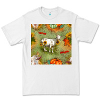 White fall goats seamless pattern Premium Tee - BundleAndBundleShop