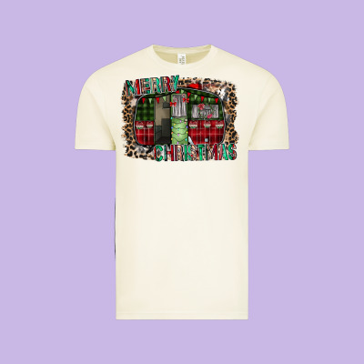 Merry Christmas Caravan Vintage Tee Designed By Cowhidedigitalart