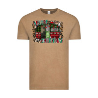 Vintage Coffee merry christmas caravan Vintage Tee - CowhideDigitalArt