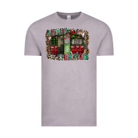 Vintage Zinc merry christmas caravan Vintage Tee - CowhideDigitalArt