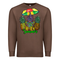 Chestnut hello summer pineapples Premium Sweatshirt - RanaPortraitStore