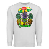 Dove Grey hello summer pineapples Premium Sweatshirt - RanaPortraitStore