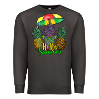 Smoke hello summer pineapples Premium Sweatshirt - RanaPortraitStore