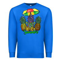 True Royal hello summer pineapples Premium Sweatshirt - RanaPortraitStore